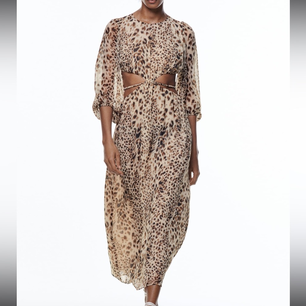 Animal print dress